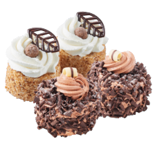 Hazelnootschuimgebakjes of Christoffel crème gebakjes